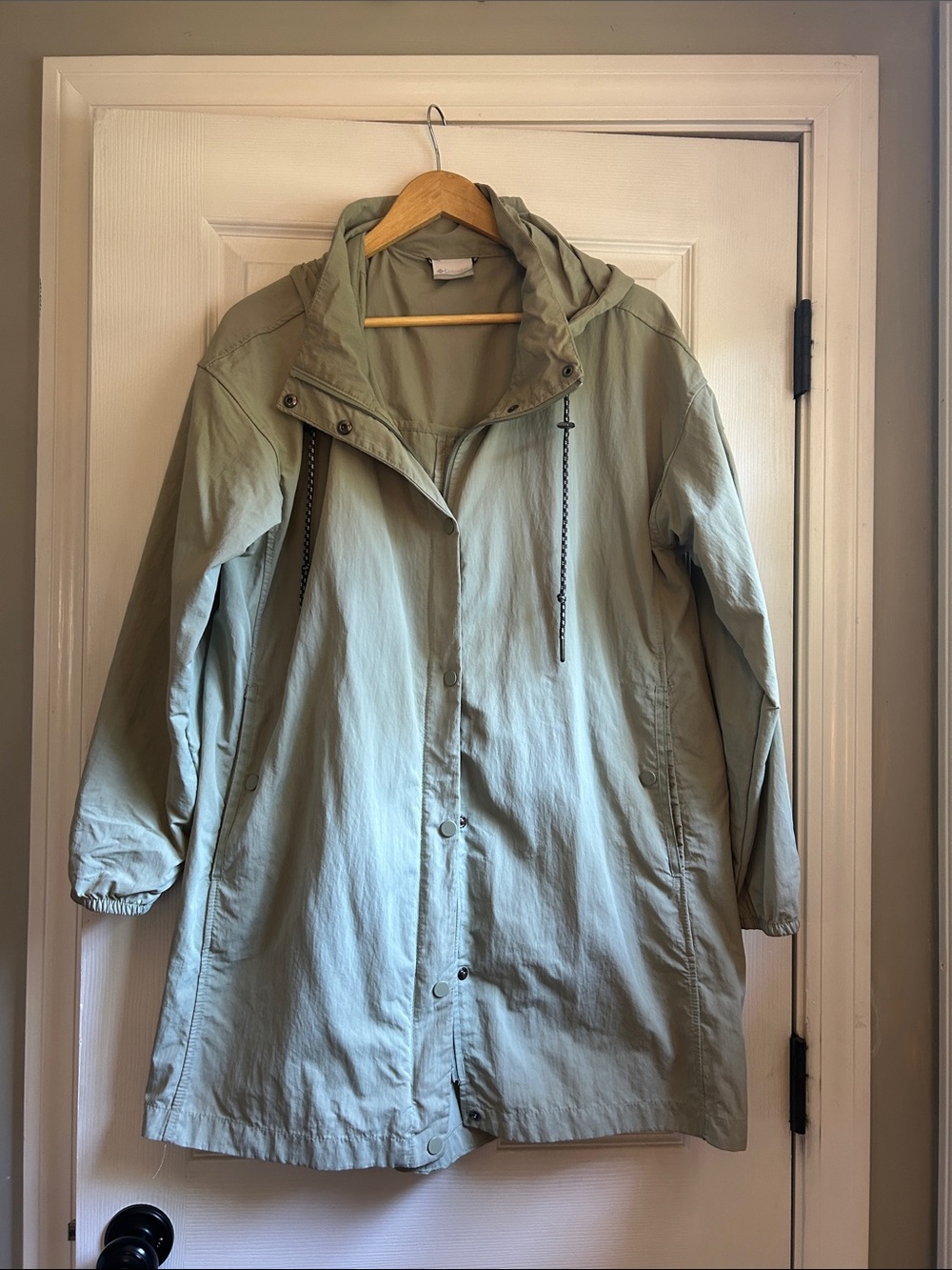 Columbia Light Sage Hooded Trench Coat - Women